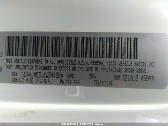 1C4HJXEG1KW544554 Jeep Wrangler Unlimited Moab