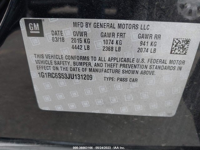 Chevrolet VOLT LT 2018 1G1RC6S53JU131209 Image 10