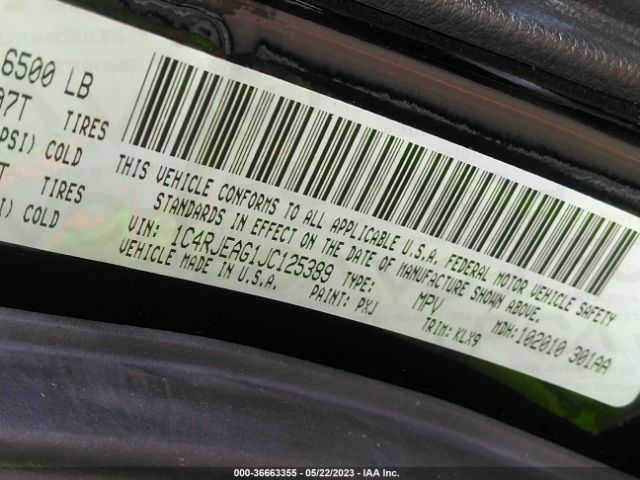 1C4RJEAG1JC125389 Jeep Grand Cherokee Altitude