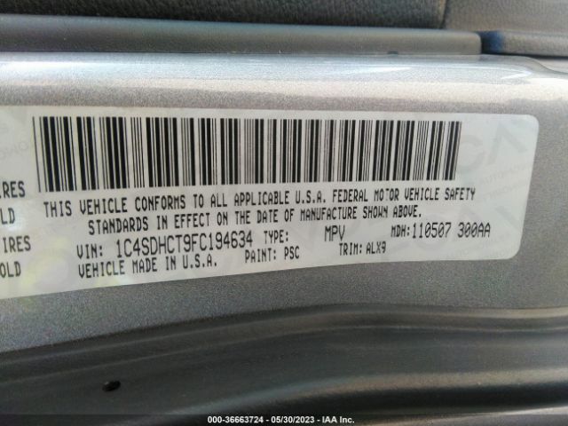 1C4SDHCT9FC194634 Dodge Durango R/t