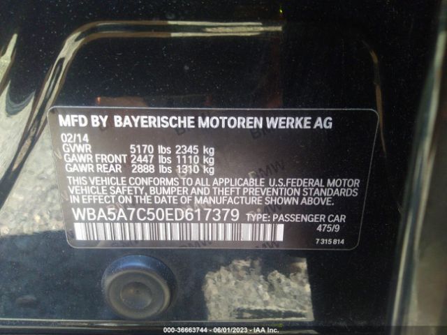 WBA5A7C50ED617379 BMW 5 Series 528i Xdrive