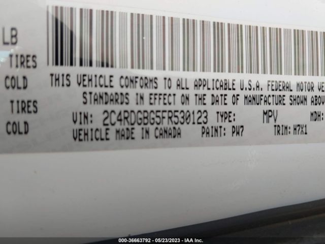 2C4RDGBG5FR530123 Dodge Grand Caravan American Value Pkg