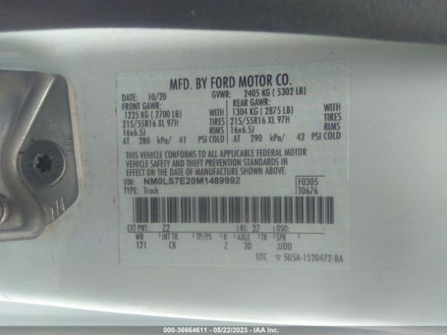 NM0LS7E20M1489992 Ford Transit Connect Van Xl