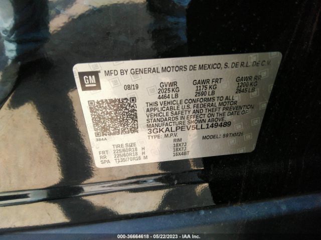 3GKALPEV5LL149489 GMC Terrain Slt
