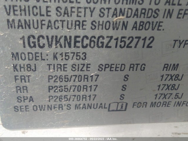 Chevrolet Silverado 1500 Ls 2016 1GCVKNEC6GZ152712 Image 10