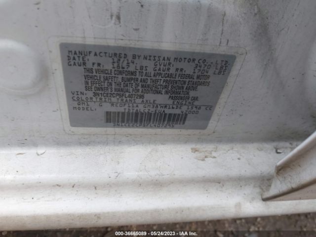 3N1CE2CP5FL407295 Nissan Versa Note S Plus