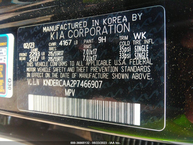 2023 KIA SELTOS EX VIN: KNDERCAA2P7466907