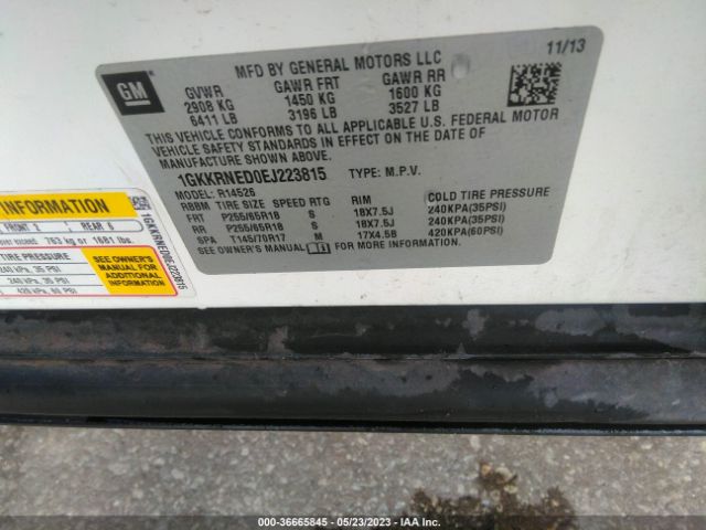 1GKKRNED0EJ223815 GMC ACADIA SLE
