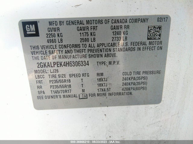 GMC Terrain Slt 2017 2GKALPEK4H6306334 Image 9