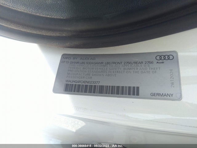 WAUHGAFCXEN023377 Audi A6 3.0t Prestige
