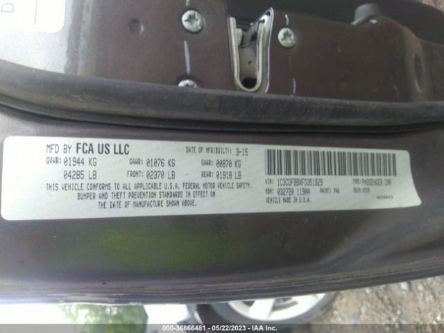 1C3CDFBBXFD351829 Dodge DART SXT
