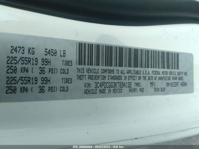3C4PDCGG3KT694132 Dodge Journey Crossroad