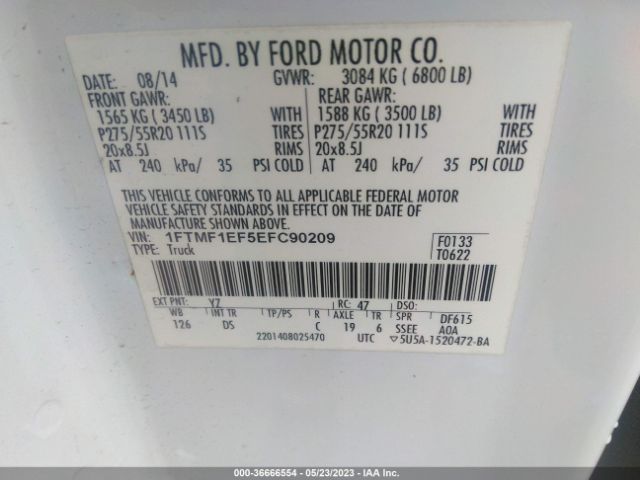 1FTMF1EF5EFC90209 Ford F-150 Xl/xlt/stx