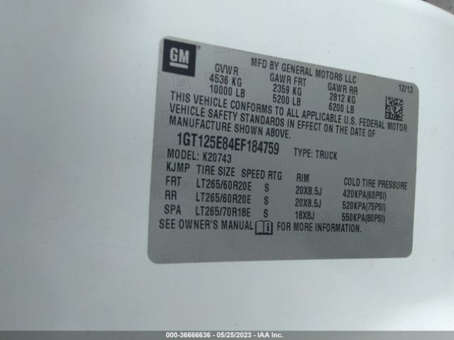 1GT125E84EF184759 GMC Sierra 2500hd Denali
