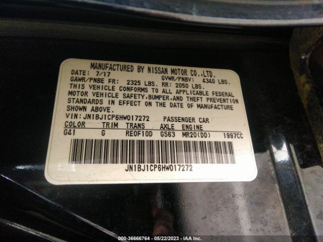 JN1BJ1CP6HW017272 Nissan Rogue Sport Sv