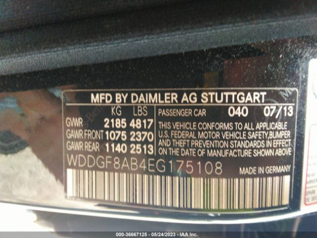 WDDGF8AB4EG175108 Mercedes-Benz C-class C 300