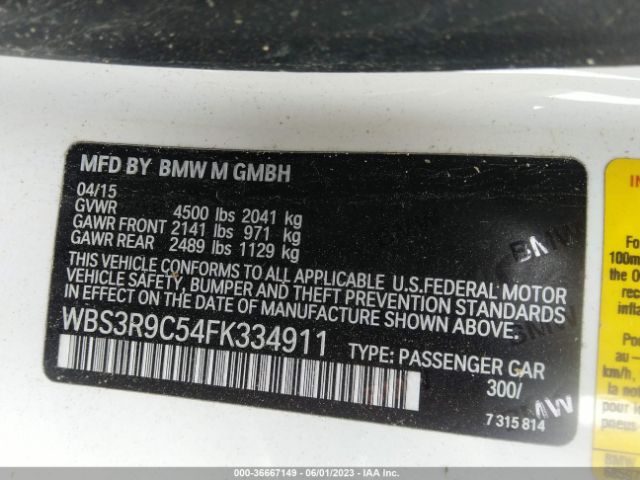 WBS3R9C54FK334911 BMW M4