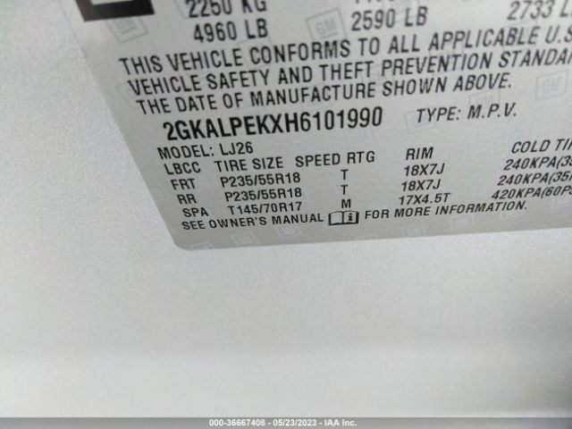2GKALPEKXH6101990 GMC Terrain Slt