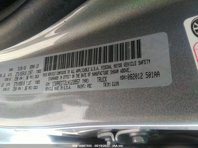 1C6RREDT2LN123957 RAM 1500 Laramie