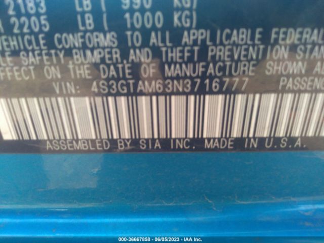 4S3GTAM63N3716777 Subaru Impreza Sport