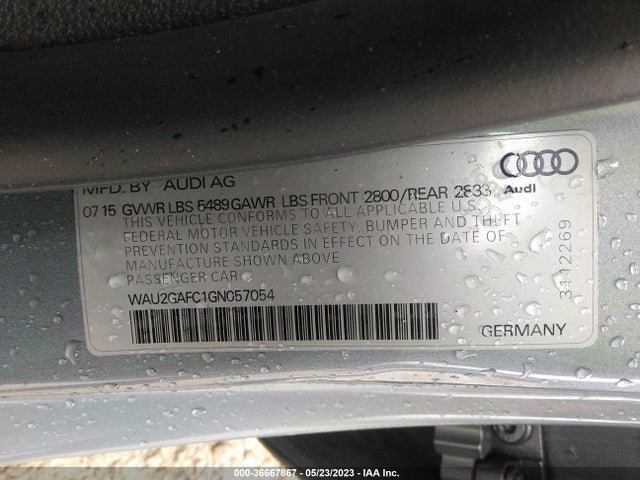 WAU2GAFC1GN057054 Audi A7 3.0 Prestige