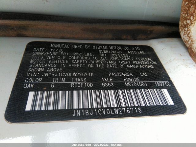 JN1BJ1CV0LW276718 Nissan Rogue Sport S