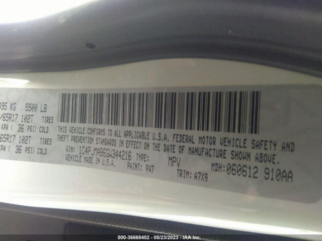 1C4PJMAB6GW344216 Jeep Cherokee Sport