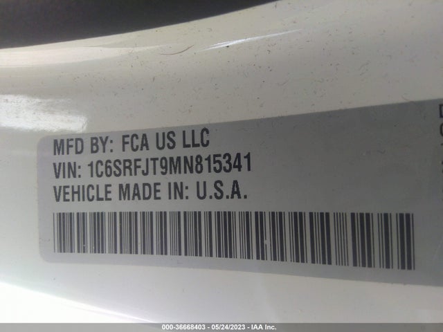 1C6SRFJT9MN815341 RAM 1500 Laramie