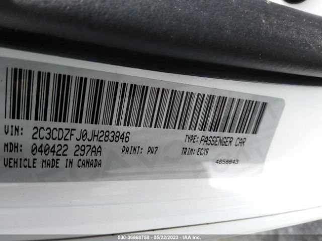 2C3CDZFJ0JH283846 Dodge Challenger R/t Scat Pack