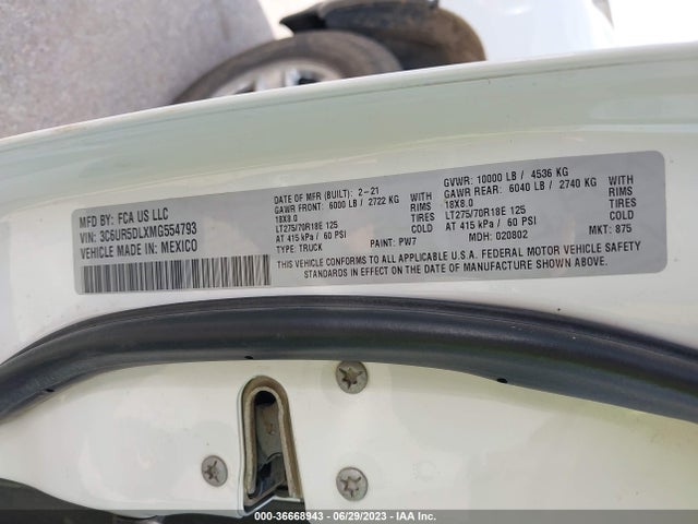 3C6UR5DLXMG554793 RAM 2500 Big Horn