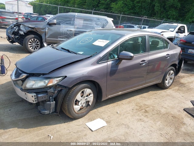 Honda Civic Sedan Lx 2014 2HGFB2F57EH521921 Image 2