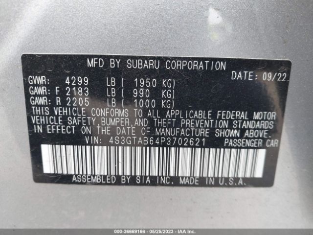 4S3GTAB64P3702621 Subaru Impreza