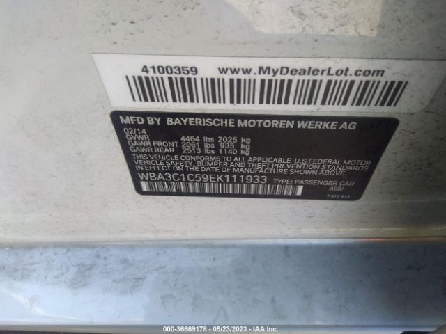 WBA3C1C59EK111933 BMW 3 Series 328i