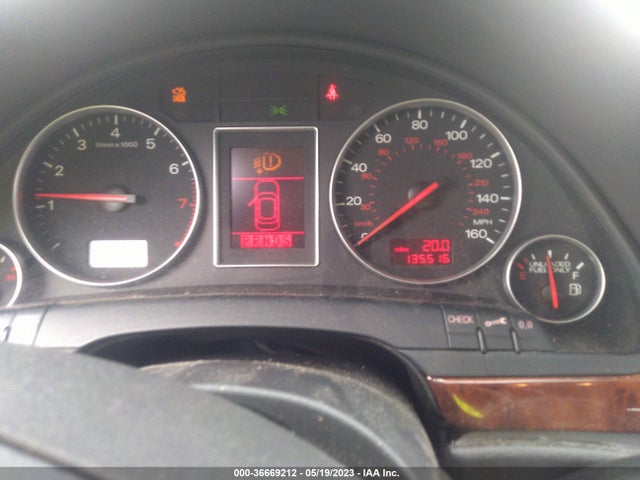 2005 AUDI A4 3.0L VIN: WAULT68E55A016538
