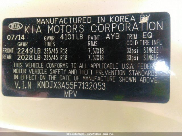 KNDJX3A55F7132053 KIA Soul !