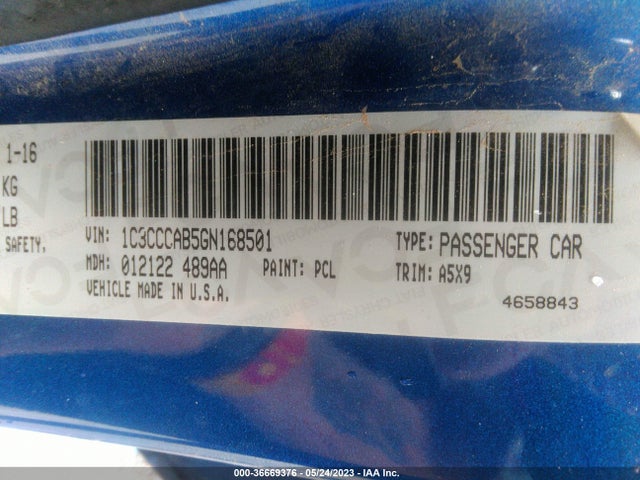 1C3CCCAB5GN168501 Chrysler 200 Limited