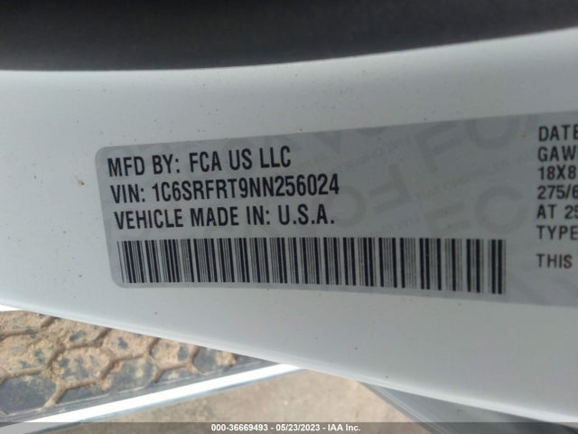 1C6SRFRT9NN256024 RAM 1500 Laramie