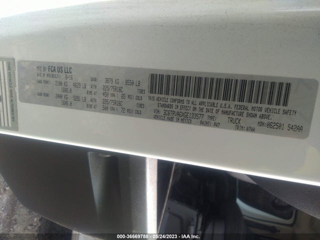 RAM Promaster Cargo Van 2016 3C6TRVAGXGE133577 Image 9