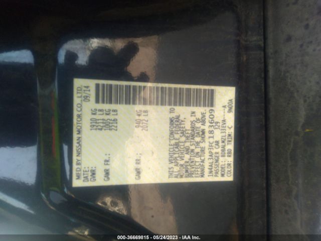 1N4AL3AP3FC183609 Nissan Altima 2.5 Sv