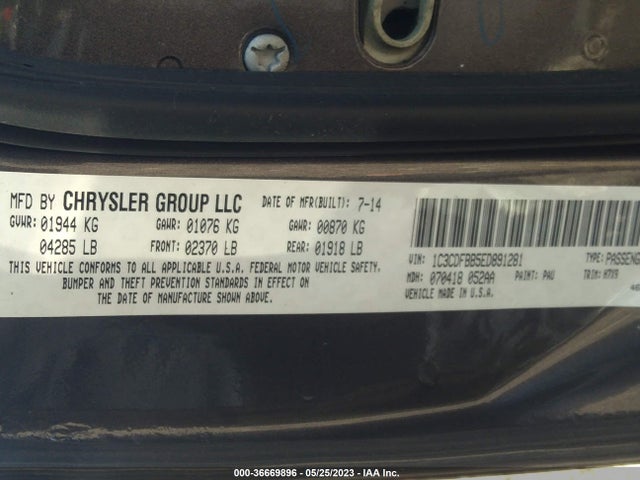 Dodge DART SXT 2014 1C3CDFBB5ED891281 Image 9
