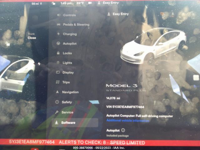 5YJ3E1EA8MF977464 Tesla Model 3 Standard Range Plus