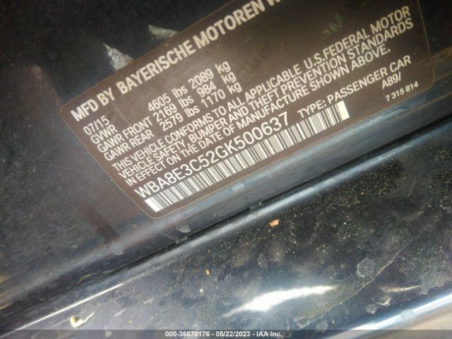 WBA8E3C52GK500637 BMW 3 Series 328i Xdrive