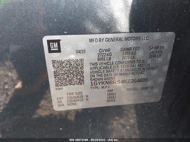 Cadillac Xt5 Awd 2019 1GYKNBRS4KZ264695 Image 9