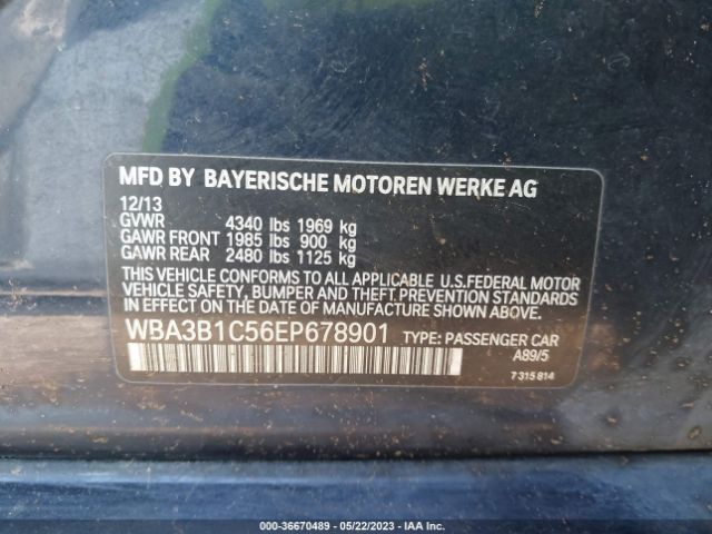 WBA3B1C56EP678901 BMW 3 Series 320i