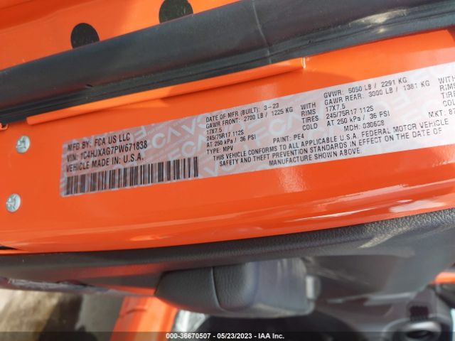 1C4HJXAG7PW671838 Jeep Wrangler Sport S