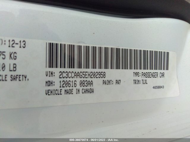 Chrysler 300 2014 2C3CCAAG5EH202958 Image 9