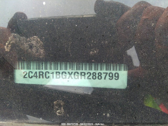 2C4RC1BGXGR288799 Chrysler Town & Country Touring