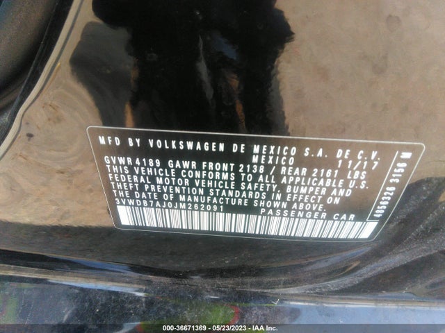 3VWDB7AJ0JM262091 Volkswagen Jetta 1.4t