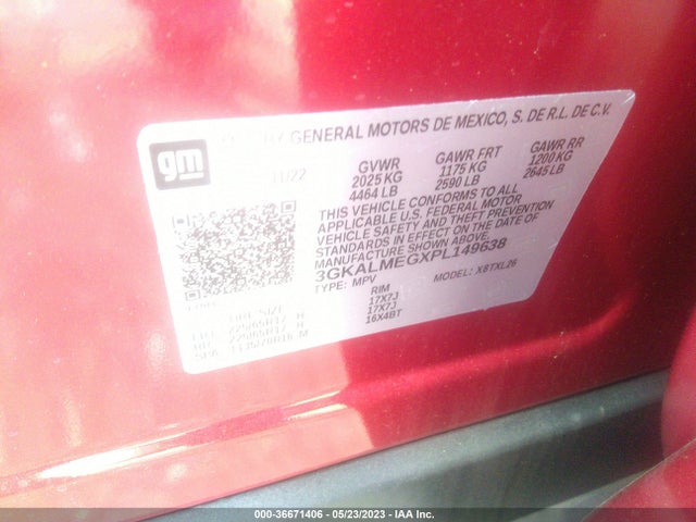GMC Terrain Sle 2023 3GKALMEGXPL149638 Image 9