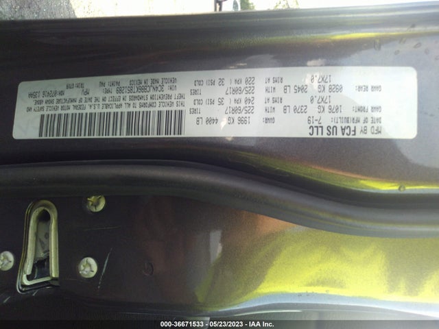 3C4NJCBB6KT851289 Jeep Compass Latitude